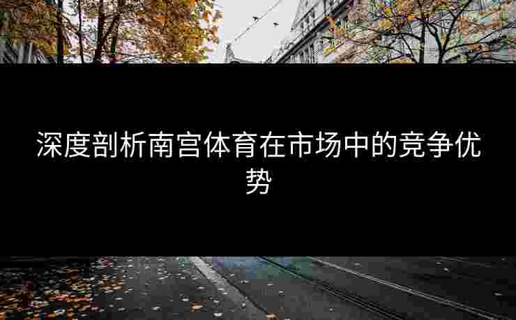 深度剖析南宫体育在市场中的竞争优势