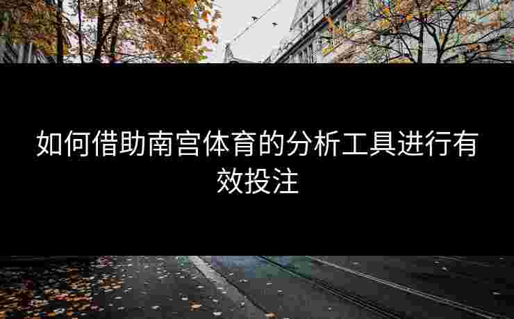 如何借助南宫体育的分析工具进行有效投注